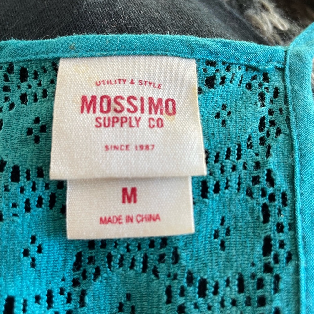 Mossimo Supply Co. Teal Dress with Embroidered Detail - Picture 7 of 8